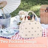 Lunch Bags for Women Insulated Cooler Lunch Bag Adults Kids Packed Lunch Box Tote Bag Cute Girls Ladies Lunch Bags for Work School Picnic Travel Beach Gifts for Women Her Wife Preppy Stuff - Image 7
