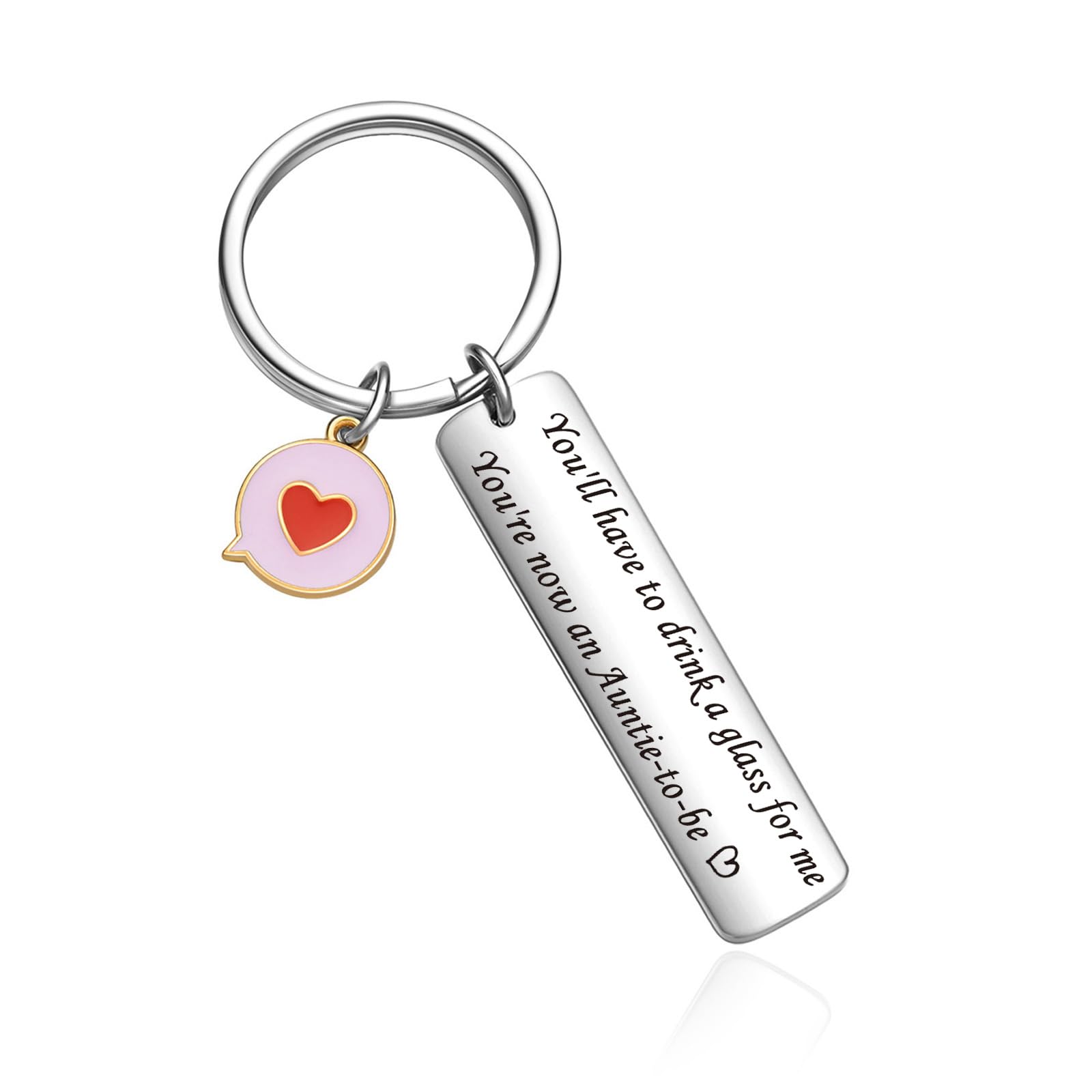 OWHOMS Auntie Keychain Aunt Announcement Gifts Aunt To Be Gifts New Tia Keychain Future Aunty Jewelry