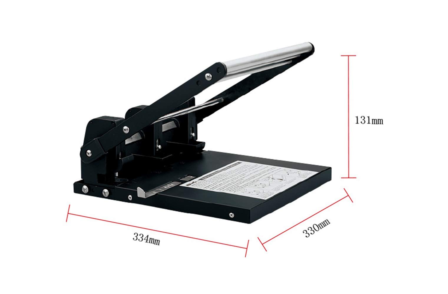 Hanchen 931C - Perforatrice manuale a 3 fori, capacità 150 fogli, per ufficio, casa, scuola 4mm blade head