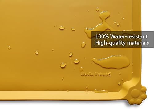 Miniatura 218 de Hoki Found - Bandeja de silicona para comida de mascotas , tapete mantel individual antideslizante para mascotas, tapete impermeable de alimentación