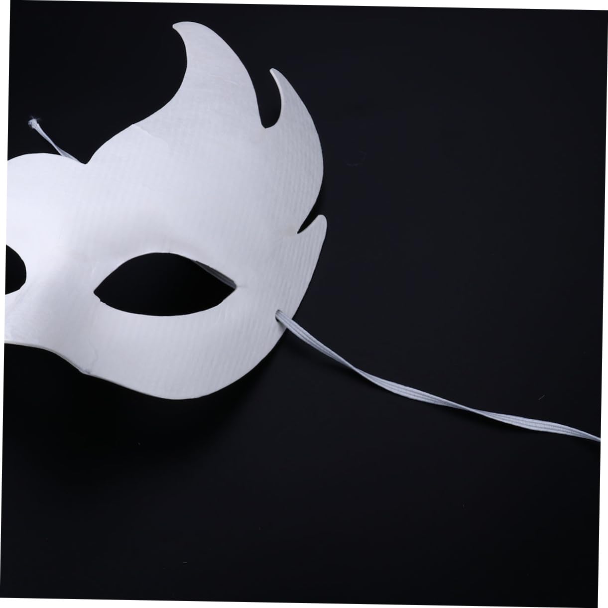 Holibanna Diy White Paper Mask Handmade Triangle Masquerade Ball Mask for Halloween
