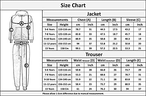 Kids Plain Tracksuit Cuffed Hoodie Sweatpants Casual Fashion Girls Boys Age 5-13 Royal Blue #TOP6