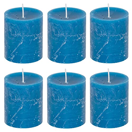 Stumpenkerzen Rustic 6er Set - Stumpenkerze, Blockkerze, Kerze,...