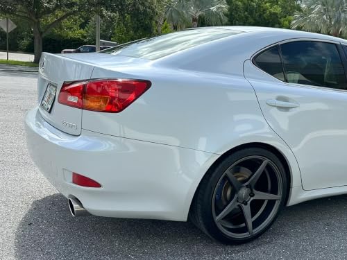Image of iJDMTOY OE-Spec Red Lens Rear Bumper Reflector Lenses Compatible With 2006-2013 Lexus IS IS250 IS350, LH & RH Assembly