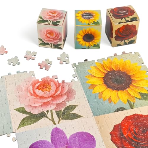 Blumensprache, 24 Mini-Puzzle-Tageskalender, 1000 Teile, Adventskalender – Ansicht 5