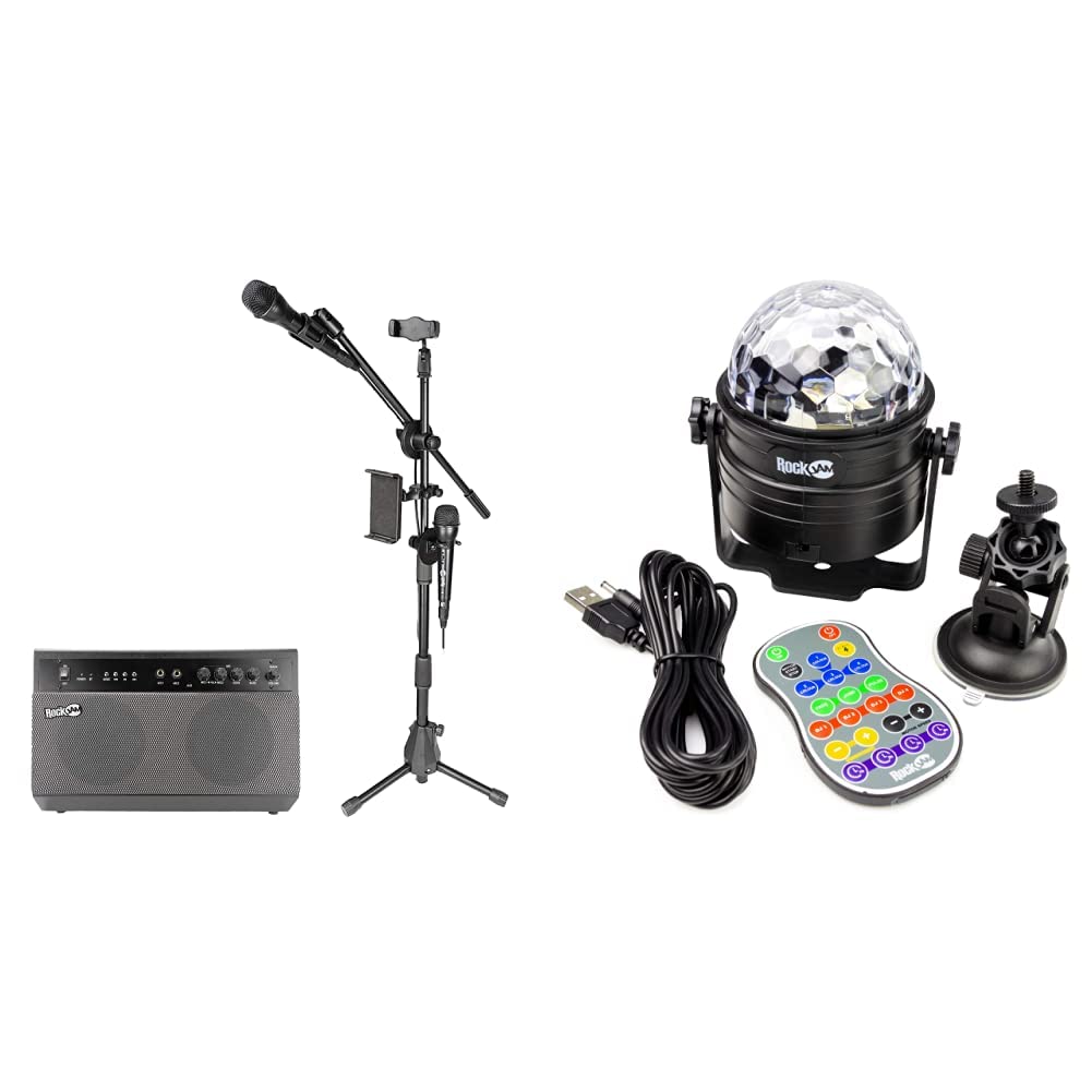 Buy RockJam RJKSKBK Premium Performer 100watt Bluetooth Karaoke