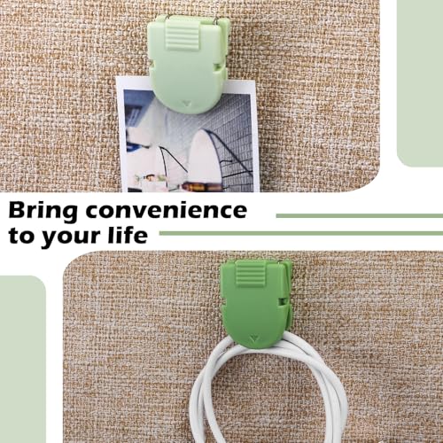 Image of Feifeiya 15 Pcs Cubicle Clips for Fabric Panels,Sage Green