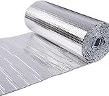 USEP Double Bubble Reflective Foil Insulation, Double Sided Insulation Roll Aluminum Foil Cover, Heat Radiant Barrier for Wall, Attic, Air Duct, Window Coverings, Radiator Cover (24 inch x 10 ft)