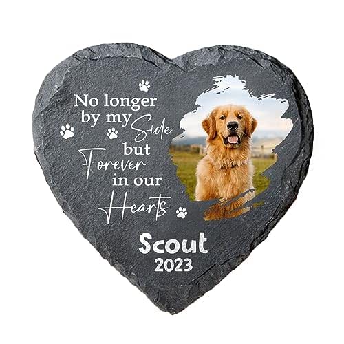 Personalized Pet Memorial Stone with Photo, Pet Grave
