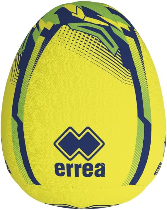 ERREA GA0S0Z71540 Rugby Skill Skill Ball Basic Grip, 3 Layers, Hand Sewn, Size 4, Neon Yellow, Navy, Neon Green, Genuine Product
