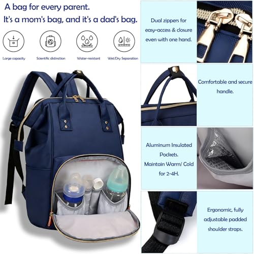 Diaper Bag Backpack, Large Capacity Multifunction Diaper Bag Organizer, Waterproof Diaper Bag, Backpack Diaper Bag - Image 4