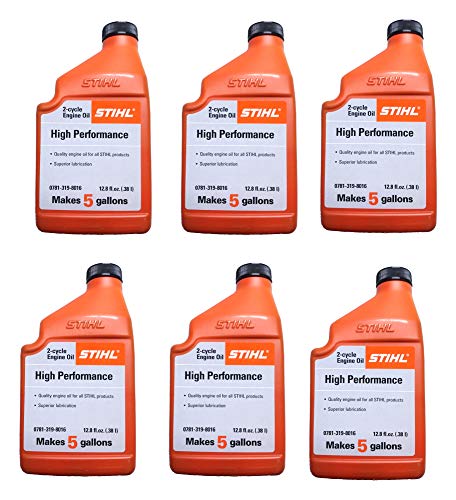 STIHL 0781 319 8010 Huile moteur haute performance 2 cycles 363 g Lot de 6