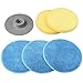 Produktbild Homitt Ersatzbürsten Reinigungsschwamm Scheuerschwamm Set austauschbar, Spin Scrubber Bürstenkopf geeignet für Spin Scrubber Bürsten inkl. 3pcs Reinigungstuch und 2pcs Schwamm (HM257B)