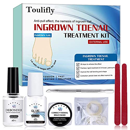 Ingrown Toenail Set Treatment Tool Correction Sticker Patch Pedicure Blue Amazon De Beauty 