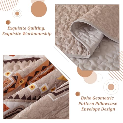 Juego de edredón estampado geométrico 3 piezas YS01AC080865K3U-A para cama 6