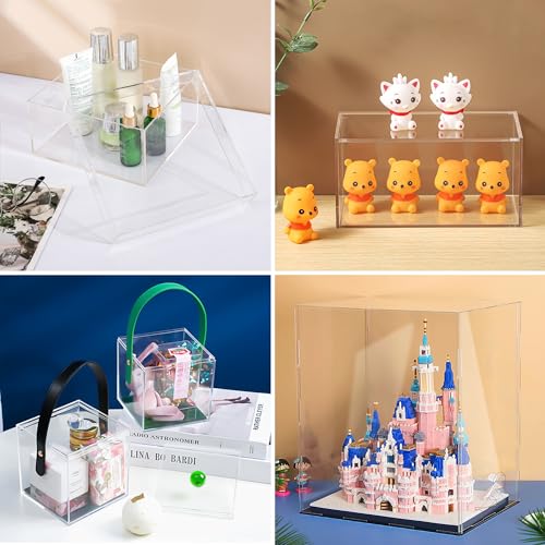 Image of 5 Pack 8.27 inch x 11.69 inch Clear Acrylic Sheet 0.08 inch /2mm Thick, A4 Clear Plexiglass Sheet, Plastic Plexiglass 21x29.7cm, Acrylic Board for Wall Crafts Glass Picture Frame DIY Projects Signs and Painting
