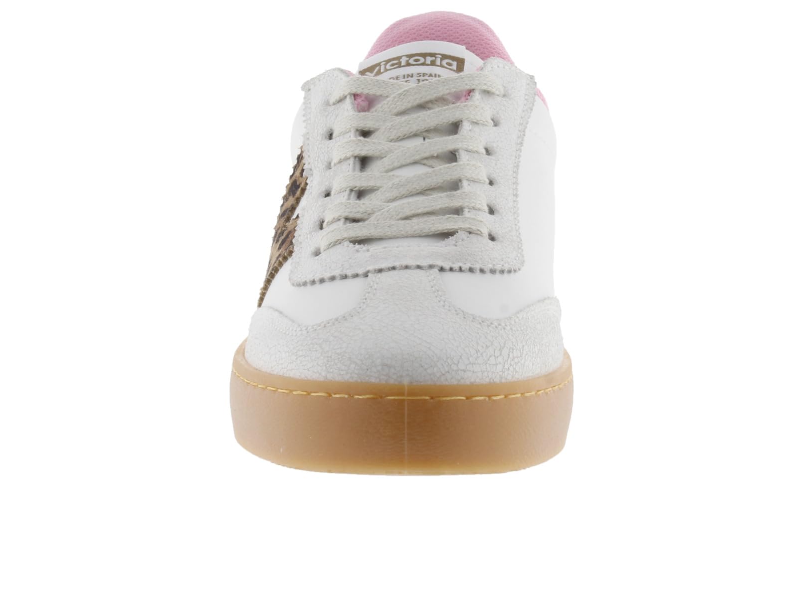 Victoria Basket Basse Berlin Ciclista Effet Cuir & Pièces en Croûte De Cuir en Contraste 1126204 pour Femme