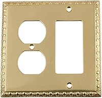 Vista 44 de Nostalgic Warehouse Egg & Dart Deco - Cubierta para placa de interruptor de salida eléctrica