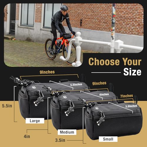Image of Lumiere & Co. Handlebar Bag (black, Medium)