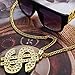 Svovin Hip Hop Costume Kit Gold Rapper Hat Sunglasses Gold Dollar Sign Pendant Necklaces 80s/90s Rapper Accessories