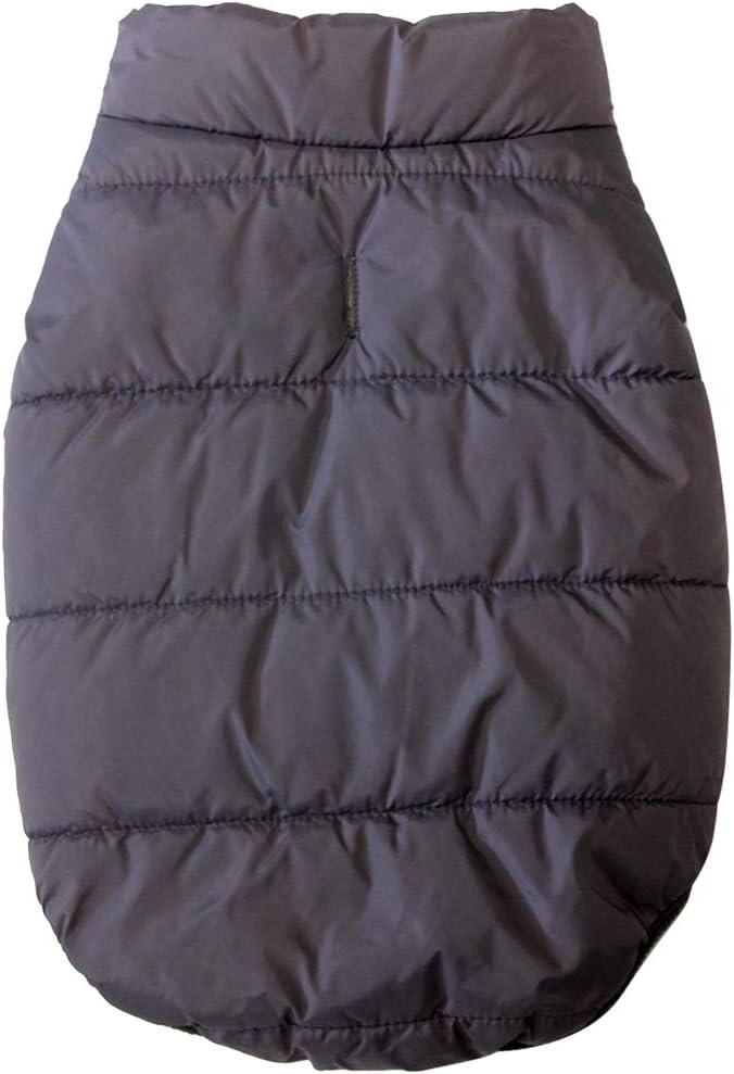 JoyDaog 2 Layers Fleece Lined Warm Dog Jacket for Winter Cold Weather,Soft Windproof Large Dog Coat,Grey XXXL