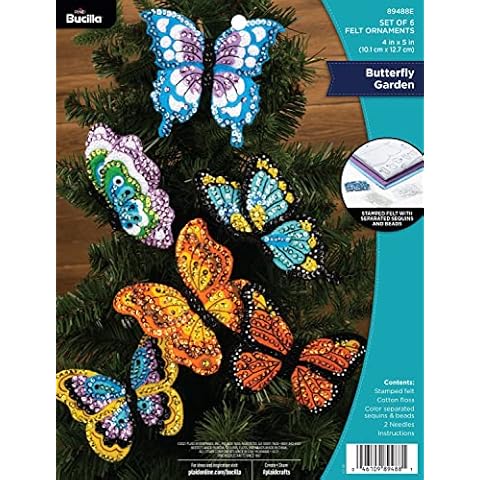 Bucilla Butterfly Garden Ornament Kit Cover