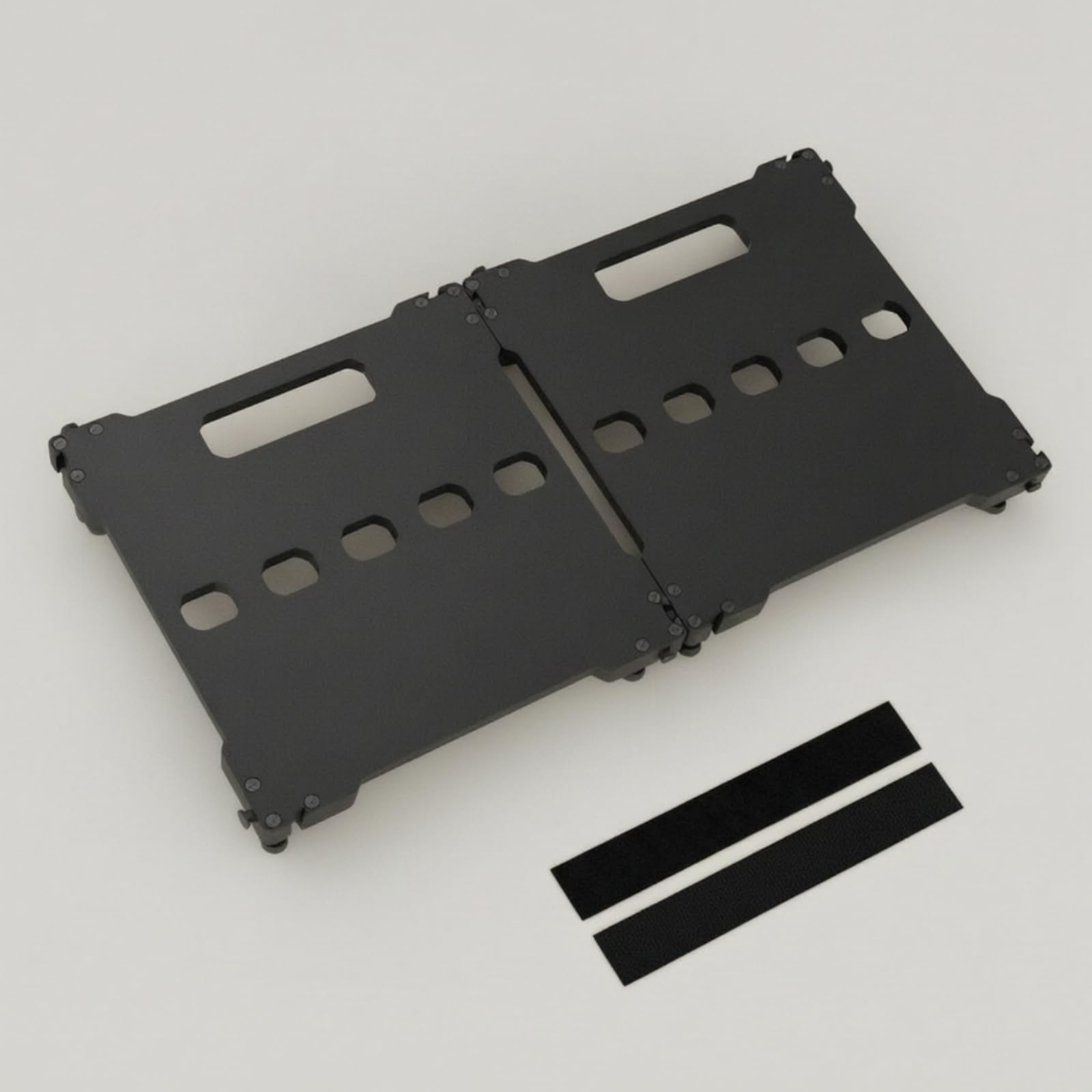 2 Stück Gitarren-Pedalboard Modular Effektpedalboard mit Klettstreifen Höhenverstellbar Effektpedalboard für Gitarristen, Bassisten, Studio, Proberaum