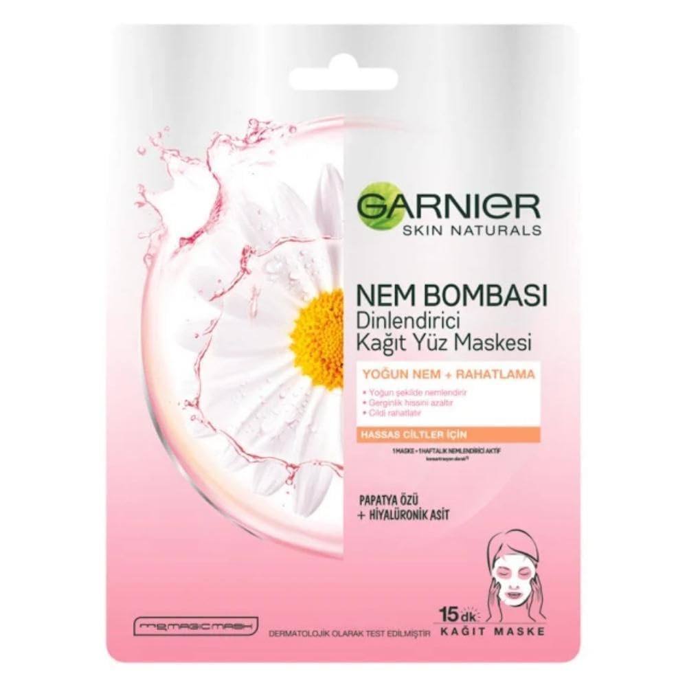 Garnier Nem Bombası Dinlendirici Kağıt Maske