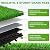 skillmaid 54 PCS Interlocking Artificial Grass Tiles - 12" x 12" Fake Grass Turf Outdoor Indoor Flooring Deck Decor for Balcony, Backyard, Patio