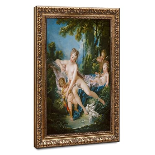 Toile Venus Consoling Love François Boucher décoration murale bureau salon cadre 61x91