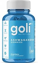 Goli Nutrition, Ashwagandha Gummies with Vitamin D, 60 Vegan, Gelatin Free, Lab Tested, Gluten Free, Vegetarian, Soy Free, Non-GMO