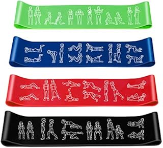Amonax Resistance Bands Set for Women and Men, Exercise Fitness Home Gym Bands for Legs and Glutes and Arms. Yoga, Pilates Resistant Band Mini Loop Bands, Therapy Stretch Band