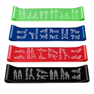 Amonax Widerstandsbänder 4er Set Fitnessband