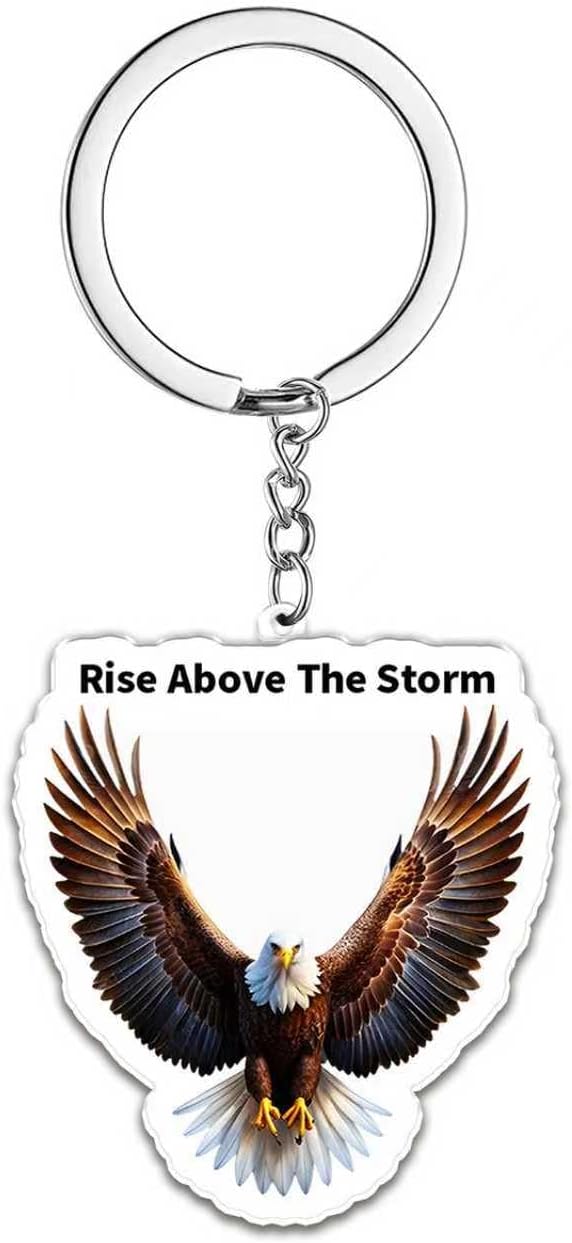 Acrylic keychain Animal Lovers Gifts eagle keychain for Men Women Christmas Birthday Graduation Gift Keychain for Best Friend Son Daughte