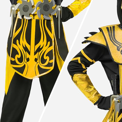Spooktacular Creations 20583-M Gold Ninja Costume For Boys thumb #4