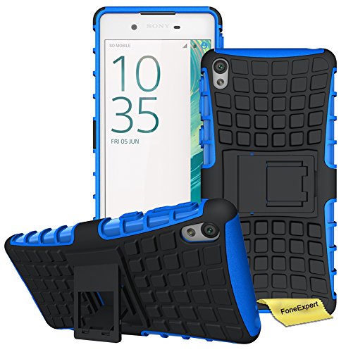 Preisvergleich Produktbild FoneExpert® Sony Xperia E5 Handy Tasche, Hülle Abdeckung Cover schutzhülle Tough Strong Rugged Shock Proof Heavy Duty Case für Sony Xperia E5 (Blau)