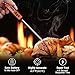 ThermoPro TP01A Digital Meat Thermometer for Cooking Candle Liquid Deep Frying Oil Candy, Kitchen Food Instant Read Thermometer with Super Long Probe, Backlit, Lock Function