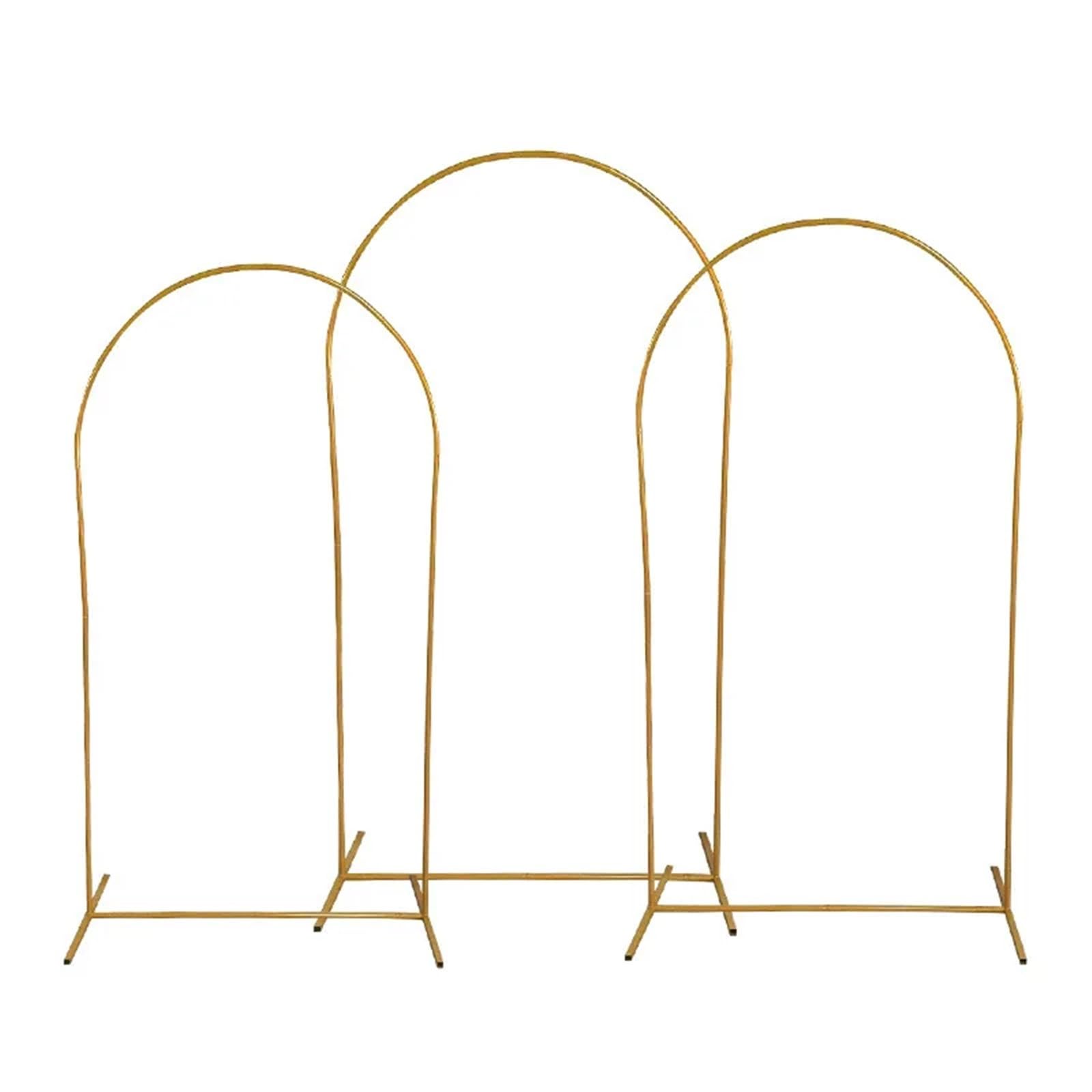 Support de Toile de Fond, Support de Toile Fond en Arc doré, 4 à 7,2 Pieds(7.2FT 120x220cm)
