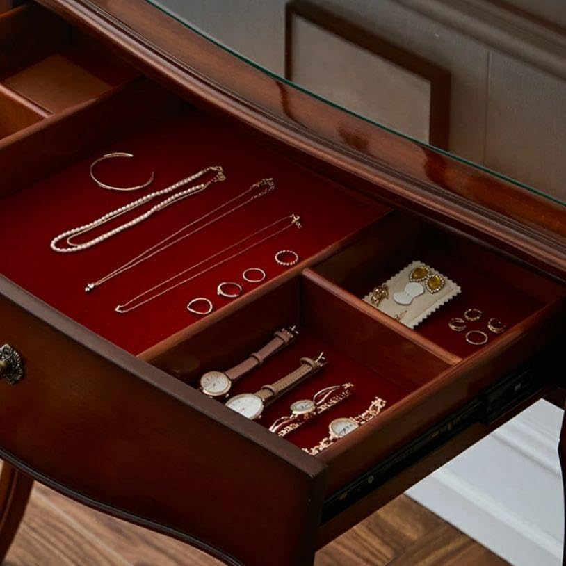 世界三大銘木材 マホガニー仕様 『猫足ディスプレイデスク