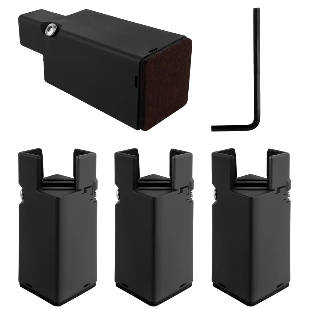 CTRLZS Adjustable Furniture Risers 4Pcs Heavy Duty Clamp Elevators for Chair, Sofa