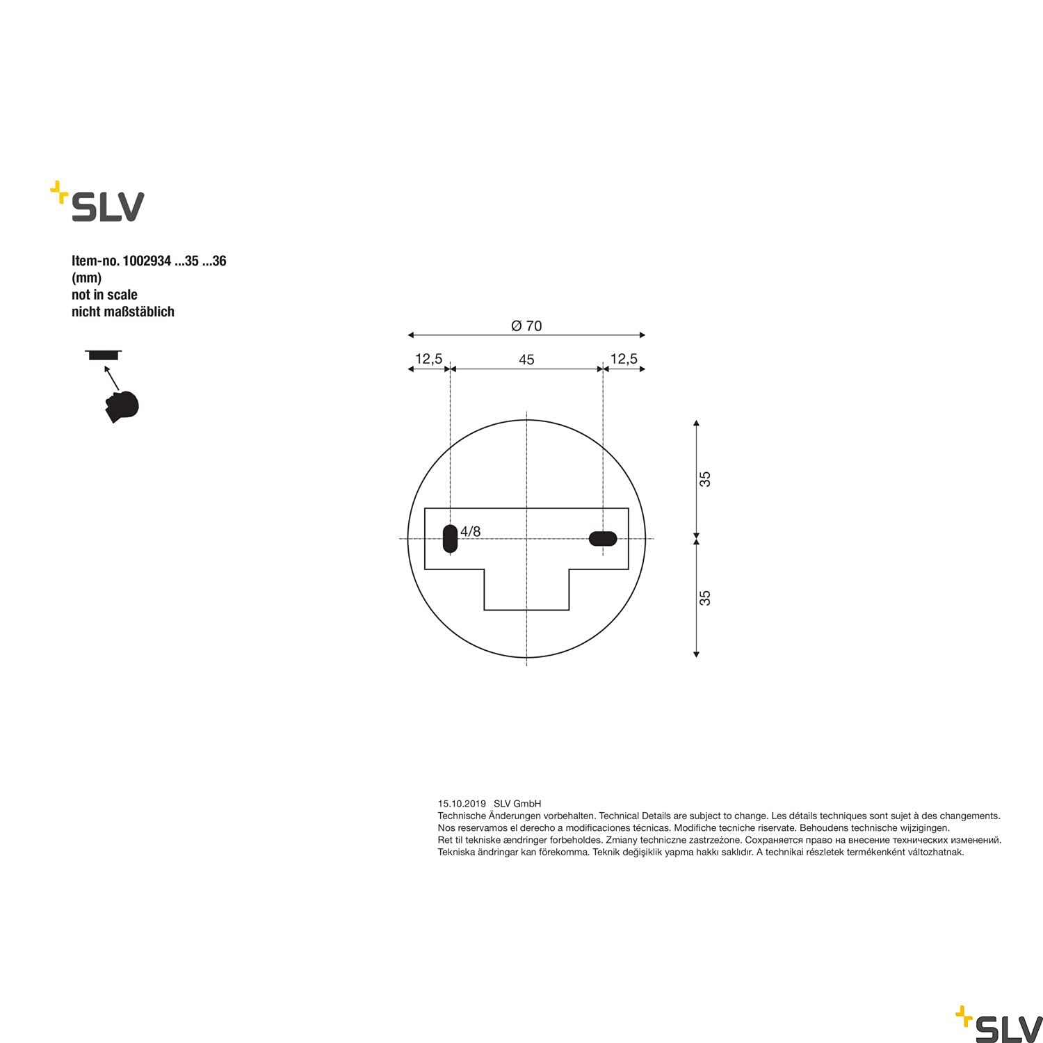 SLV luminaria de superficie de techo ASTINA QPAR51 / Foco, luz de inundación, proyector de techo, luminaria de techo, luminaria de superficie, iluminación interior / GU10 10 W blanco