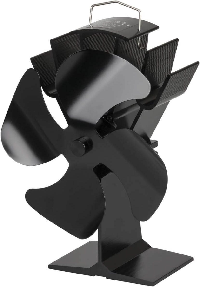 Protech Heat Powered Fireplace Fan, front view