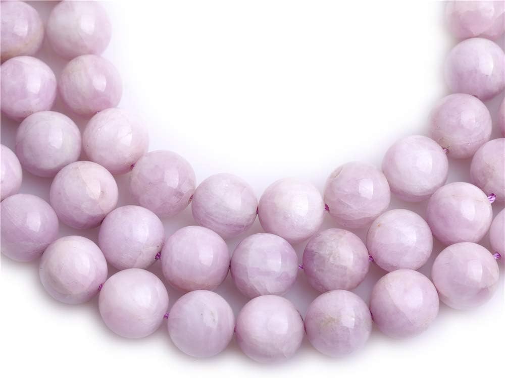 JOE FOREMAN 12mm Purple Spodumene Beads for Jewelry Making Natural Semi Precious Gemstone Round Strand 15"
