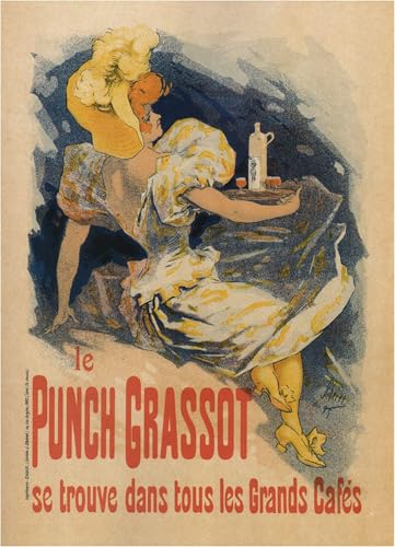 Art tableau le Fatty Punch de Jules Cheret impression haut de gamme toile decoration murale