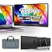 KEFEYA Monitor Portátil para Portátil, Extensor de Pantalla para Portátil de 14" FHD 1080P IPS 300nit Doble Pantalla, Funciona con Mac Windows Android Chrome Linux, Altavoces Incorporados