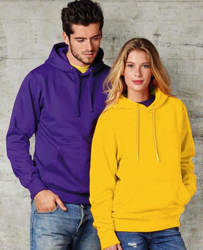 Men's Hoodies Fleece Lined Midweight Solid Pullover Sweatshirt with Kangaroo Pocket(M-3XL) - Image 3