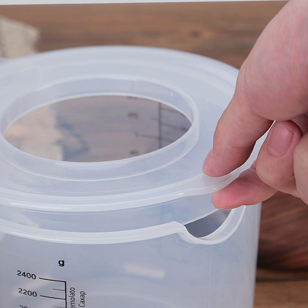 Bol à Mesurer Cuisson 2,5 L Avec Couvercle Transparent - Échelle Et Bec Verseur
