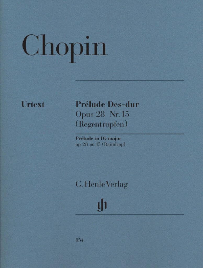 Prélude in D flat major op. 28/15(Raindrop)Piano: Instrumentation: Piano solo