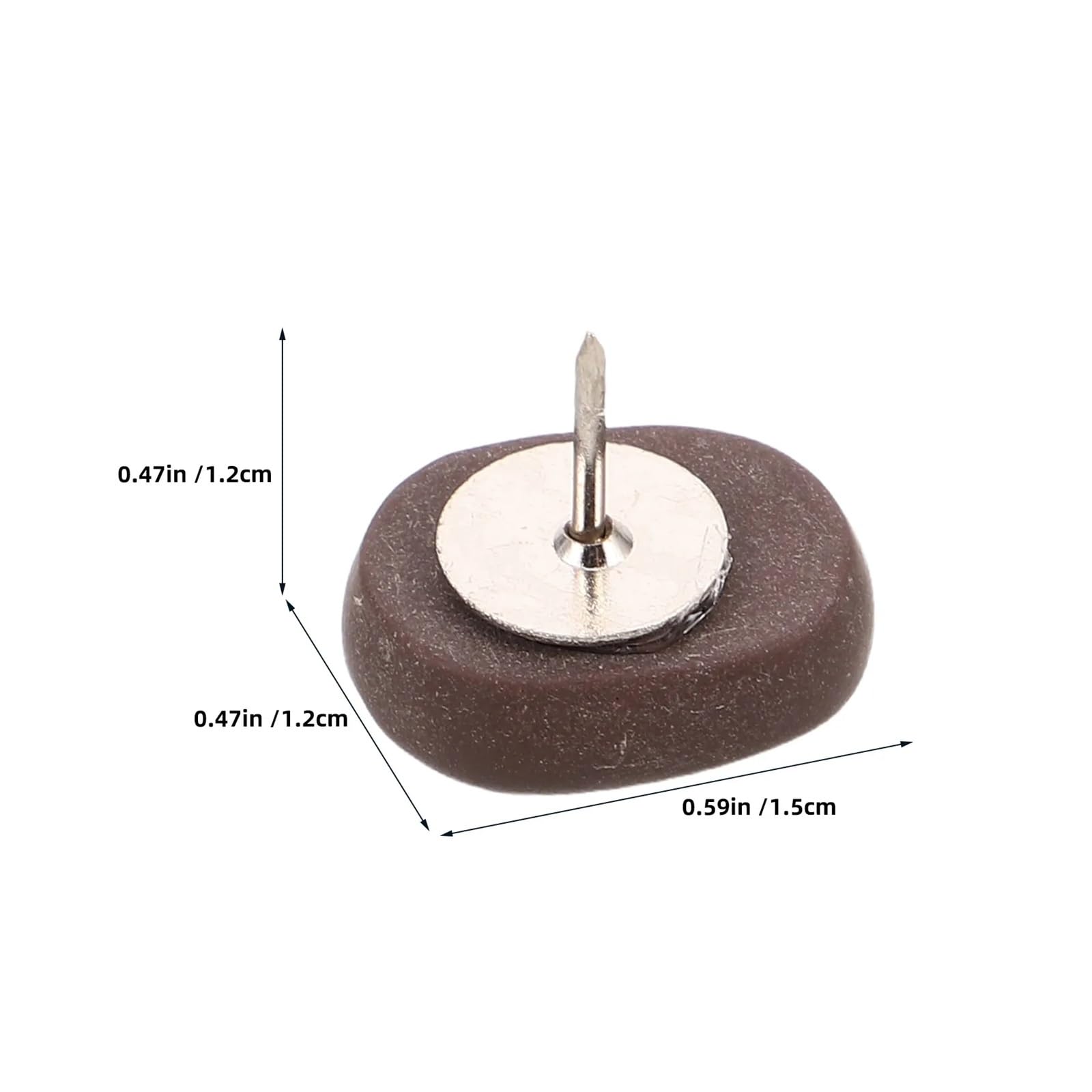 80 chinchetas de grano de café para tablón de anuncios y decoración de oficina para boletines de corcho