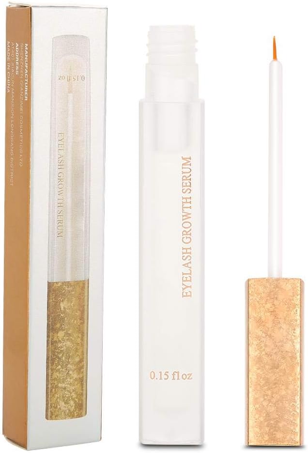 Serum de Pestañas, Suero de Crecimiento de Pestañas Efectivo para el Crecimiento Rápido y Revitalizará el Daño de la Piel, Suave Potenciador de Pestañas Nutrir Pestañas